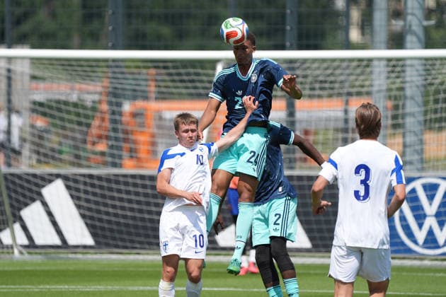 Header Malick Thiaw Germany Germany v Naatan Skytta Finland Frankfurt 01 06 2026 German national team bids farewell to Germany with public training session