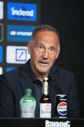 Coach Adi Hütter Eintracht Frankfurt at his introductory press conference Frankfurt 01 06 2026 Eintracht Frankfurt introduces Adi Hütter as new coach, professional camp Eintracht