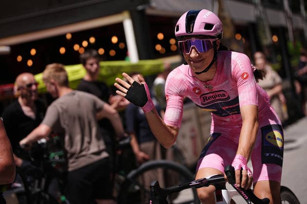 Italy™s Elisa Balsamo of Lidl - Trek™s pink jersey during Stage 3 of the Giro d™Italia Women, from Bibione to Buja, Italy, Monday, June 1, 2026  Copyright: xMarcoxAlpozzi LaPressex
