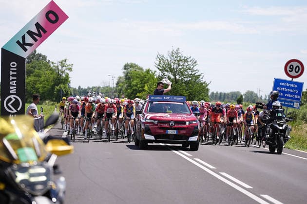 KMO during Stage 3 of the Giro d™Italia Women, from Bibione to Buja, Italy, Monday, June 1, 2026  Copyright: xMarcoxAlpozzi LaPressex