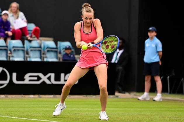 Tennis WTA125 ATP, Tennis Herren Challenger Lexus Birmingham Open Mika Stojsavljevic of Great Britain returns during the Lexus Birmingham Open tennis tournament at Edgbaston Priory Club, Birmingham, UK on 1 June 2026. Birmingham Edgbaston Priory Club West Midlands UK Editorial use only , Copyright: xDennisxGoodwinx PSI-24319-0067