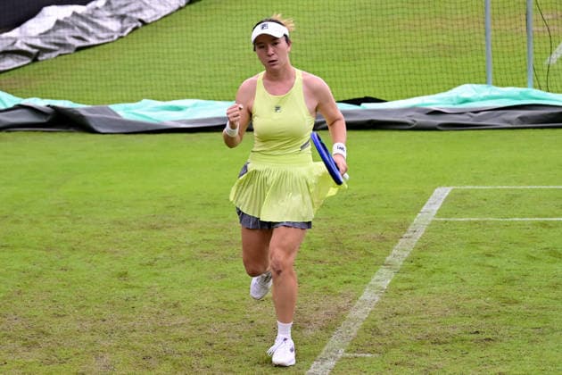 Tennis WTA125 ATP, Tennis Herren Challenger Lexus Birmingham Open Lulu Sun of New Zealand celebrates a point during the Lexus Birmingham Open tennis tournament at Edgbaston Priory Club, Birmingham, UK on 1 June 2026. Birmingham Edgbaston Priory Club West Midlands UK Editorial use only , Copyright: xDennisxGoodwinx PSI-24319-0100