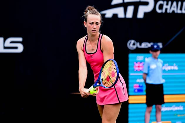 Tennis WTA125 ATP, Tennis Herren Challenger Lexus Birmingham Open Mika Stojsavljevic of Great Britain during the Lexus Birmingham Open tennis tournament at Edgbaston Priory Club, Birmingham, UK on 1 June 2026. Birmingham Edgbaston Priory Club West Midlands UK Editorial use only , Copyright: xDennisxGoodwinx PSI-24319-0087