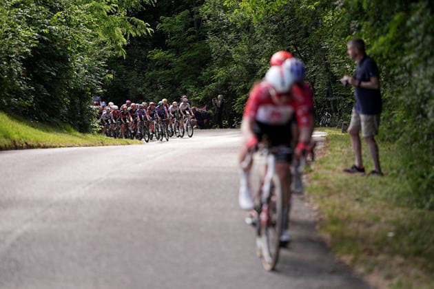 The pack rides cycles during Stage 3 of the Giro d™Italia Women, from Bibione to Buja, Italy, Monday, June 1, 2026  Copyright: xMarcoxAlpozzi LaPressex