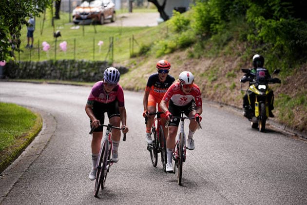 The pack rides cycles during Stage 3 of the Giro d™Italia Women, from Bibione to Buja, Italy, Monday, June 1, 2026  Copyright: xMarcoxAlpozzi LaPressex