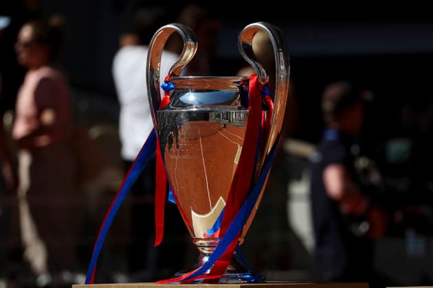TENNIS : Roland Garros 2026 - 01 06 2026 Les Joueurs du Paris Saint Germain a Roland Garros avec les deux trophÃ es de la Champions League - Ousmane Dembele (PSG) - Desire Doue (PSG) - Warren Zaire-Emery (PSG) - Bradley Barcola (PSG) ParisFrance  Copyright: xMichaelxBaucherx
