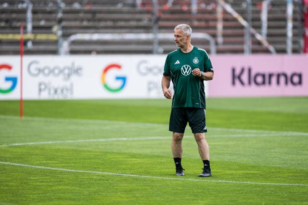 COLOGNE, GERMANY - JUNE 01: Christian Wueck (Wück, Wuck, Head Coach Germany) during a training session prepare for the UEFA European Qualifiers for the FIFA Women™s World Cup 2027 between Germany vs. Norway at Sportpark Hoehenberg on June 01, 2026 in Mainz, Germany. North Rhine Westphalia Germany Copyright: xSteffiexWunderlx