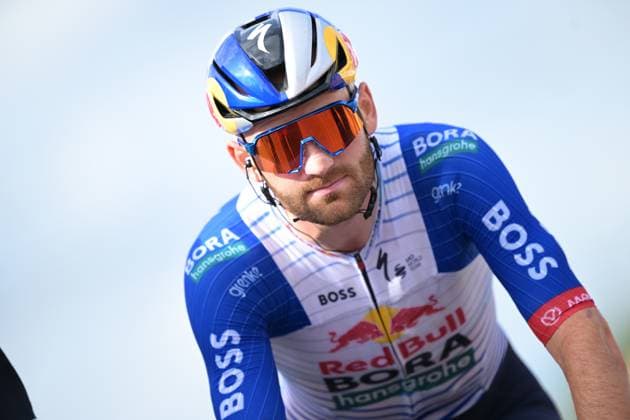 Winner Belgian Jordi Meeus of Red Bull-BORA-hansgrohe reacts at the end of the first stage of the Tour De Wallonie cycling race, 180,7 km from Manage to Lobbes, on Monday 01 June 2026. DAVIDxPINTENS  x175644811x
