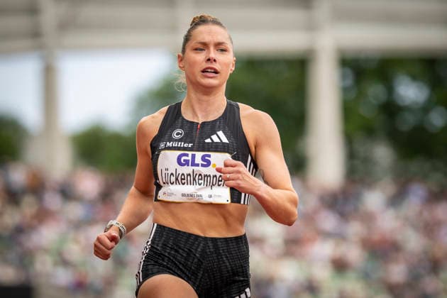 DRESDEN , GERMANY - MAY 31: Gina Lueckenkemper (GER Germany) competes in the women’s 100m final during the Golden Oval Continental Tour Silver meeting on May 31, 2026 at Heinz-Steyer-Stadion in Dresden, Saxony, Germany. Saxony Germany Copyright: xAxelxKohringx