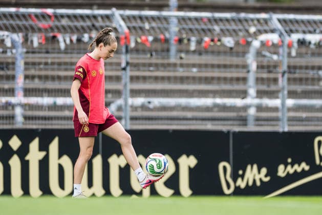 COLOGNE, GERMANY - JUNE 01: Sophia Kleinherne (Germany) during a training session prepare for the UEFA European Qualifiers for the FIFA Women™s World Cup 2027 between Germany vs. Norway at Sportpark Hoehenberg on June 01, 2026 in Mainz, Germany. North Rhine Westphalia Germany Copyright: xSteffiexWunderlx
