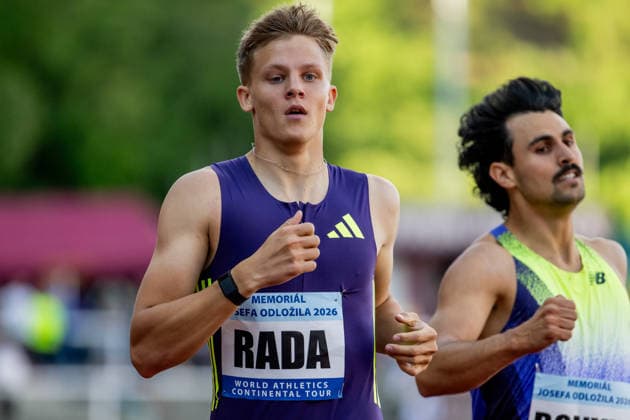 Michal Rada of Czech Republic, 400 metres hurdles, men, 33th Josef Odlozil Memorial, international athletics meeting, part of WACT European Bronze Meeting, in Prague, Czech Republic, June 1, 2026. (CTKxPhoto OndrejxDeml) CTKPhotoP2026060106388  CTKPhotoP2026060106388