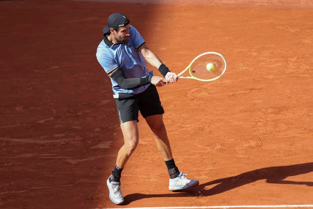 TENNIS : Roland Garros 2026 - 01 06 2026 Juan Manuel Cerundolo (ARG) Vs Matteo Berrettini (ITA) ParisFrance  Copyright: xMichaelxBaucherx