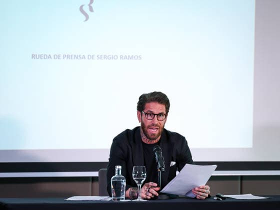 ESP Press conference Sergio Ramos Sergio Ramos, ex player former footballer and businessman, speaks the press to explain the status of the purchase of Sevilla FC by the shareholders at Eurostars Torre Sevilla Hotel in Sevilla on June 1st, 2026 in Spain Seville Spain Futbol Copyright: xRafaelxRomanx xAgenciaxLOFx