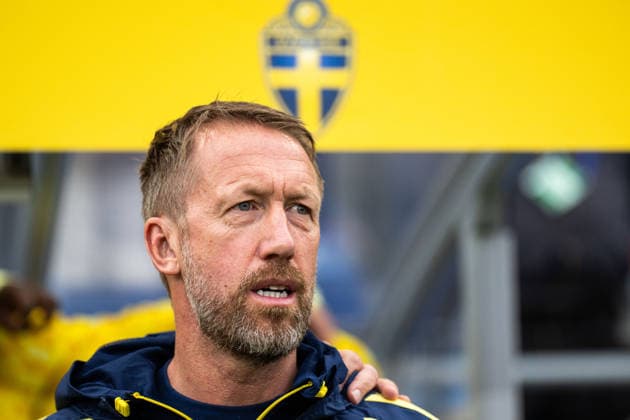 260601 Head coach Graham Potter of Sweden ahead of the international friendly football match between Norway and Sweden on June 1, 2026 in Oslo Photo Joel Marklund BILDBYRAN kod JM JM0820 bbeng fotboll football soccer fotball träningslandskamp privatlandskamp landskamp international friendly norge norway sverige sweden sverige a  Copyright: JOELxMARKLUND BB260601JM032