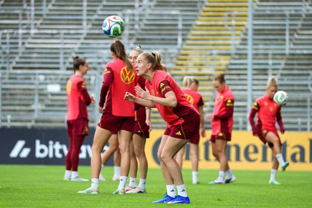 Cologne, Germany 01 06 2026 Training of the DFB Women preparation international match Germany vs Norway for World Cup qualification 2027 In the picture Janina Minge Germany Copyright: HMBxMedia MadeleinexFantini