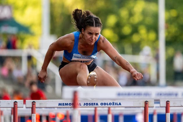 Helena Jiranova of Czech Republic, 100 metres hurdles, women, 33th Josef Odlozil Memorial, international athletics meeting, part of WACT European Bronze Meeting, in Prague, Czech Republic, June 1, 2026. (CTKxPhoto OndrejxDeml) CTKPhotoP2026060106545  CTKPhotoP2026060106545