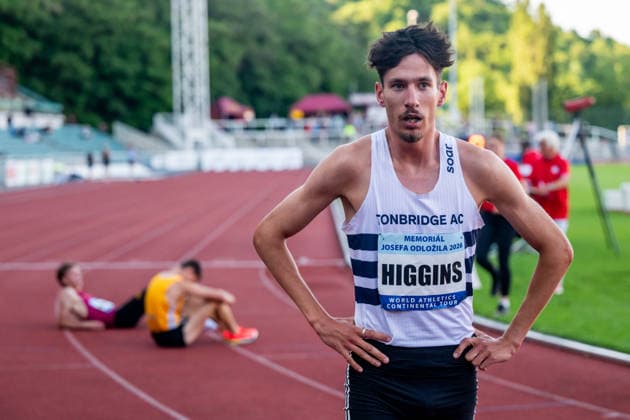 Ted Higgins of Britain, 1500 metres run, men, 33th Josef Odlozil Memorial, international athletics meeting, part of WACT European Bronze Meeting, in Prague, Czech Republic, June 1, 2026. (CTKxPhoto OndrejxDeml) CTKPhotoP2026060106673  CTKPhotoP2026060106673