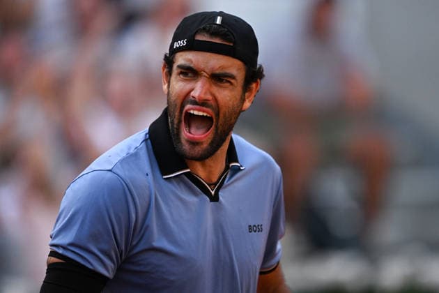2026 French Open, Roland-Garros - Day 9 PARIS, FRANCE - JUNE 1: Matteo Berrettini of Italy celebrates after winning the match against Juan Manuel Cerundolo of Argentina during their Men s Singles fourth round match on Day Nine of the 2026 French Open tennis tournament at the Roland-Garros Complex in Paris on June 1, 2026. Burak Akbulut Anadolu Paris France. Editorial use only. Please get in touch for any other usage.  Copyright: x2026xAnadoluxBurakxAkbulutx