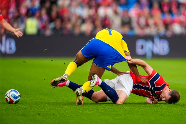 Privatlandskamp i fotball: Norge - Sverige Oslo 20260601. Privatlandskampen i fotball for menn mellom Norge og Sverige pa Ullevaal stadion. Foto: Lise Aserud NTB Oslo Norge EDITORIAL USE ONLY. RESTRICTED USE FOR BETTING COMPANIES Ref:_SPOGtCN0A_SPMw.jpg *** Private international football match Norway Sweden Oslo 20260601 Private international mens football match between Norway and Sweden at Ullevaal Stadium Photo Lise Aserud NTB Oslo Norway EDITORIAL USE ONLY RESTRICTED USE FOR BETTING COMPANIES  Copyright: xLisexAserudx xNTBx