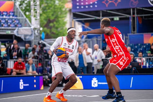 Warszawa 01.06.2026. 3x3 Basketball World Championship, WM, Weltmeisterschaft Day 1 in Warsaw, Poland. Austria - Madagascar match --- Mistrzostwa Swiata w koszykowce 3x3 Dzien 1 w Warszawie. Mecz Austria - Madagaskar Persons Shown : Quincy Diggs Fot. Kai Taller Arena Akcji NEWSPIX.PL --- newspix.pl POLAND OUT! 