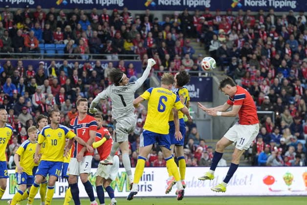 Private international football match Norway Sweden Oslo 20260601 Norways Jorgen Strand Larsen during the mens private international football match between Norway and Sweden at Ullevaal Stadium Photo Terje Pedersen NTB Oslo Norway EDITORIAL USE ONLY RESTRICTED USE FOR BETTING COMPANIES  Copyright: xTerjexPedersenx xNTBx