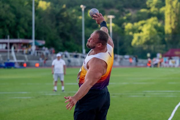 Tomas Stanek of Czec Republic, shot put, men, 33th Josef Odlozil Memorial, international athletics meeting, part of WACT European Bronze Meeting, in Prague, Czech Republic, June 1, 2026. (CTKxPhoto OndrejxDeml) CTKPhotoP2026060107066  CTKPhotoP2026060107066