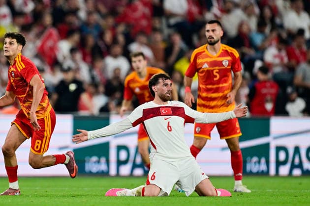 Turkiye v North Macedonia - Friendly match ISTANBUL, TURKIYE - JUNE 1: Orkun Kokcu of Turkiye competes during the International Friendly, Länderspiel, Nationalmannschaft match between Turkiye and North Macedonia at Chobani Stadium, on June 1, 2026, in Istanbul, Turkiye. Cem Tekkesinoglu Anadolu Istanbul Turkey. Editorial use only. Please get in touch for any other usage.  Copyright: x2026xAnadoluxCemxTekkesinoglux