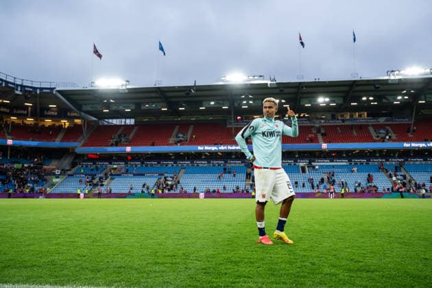 260601 Antonio Nusa of Norway after the international friendly football match between Norway and Sweden on June 1, 2026 in Oslo Photo Vegard Grott BILDBYRAN kod VG JM0820 bbeng fotboll football soccer fotball träningslandskamp privatlandskamp landskamp international friendly norge norway sver sver sweden sverige a  Copyright: VEGARDxGRoTT BB260601VG088