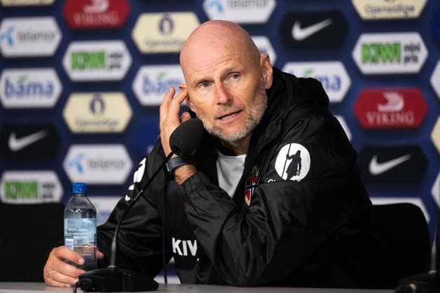 260601 Head coach Stale Solbakken of Norway during the press conference after the international friendly football match between Norway and Sweden on June 1, 2026 in Oslo Photo Marius Simensen BILDBYRAN COP 238 JM0820 bbeng fotboll football soccer fotball träningslandskamp privatlandskamp landskamp international friendly norge norway sverige sweden sverige a  Copyright: MARIUSxSIMENSEN BB260601BB925