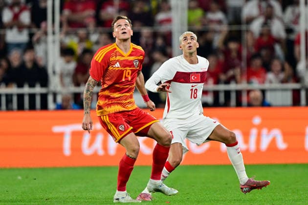 Turkiye v North Macedonia - Friendly match ISTANBUL, TURKIYE - JUNE 1: Mert Muldur of Turkiye competes against Milan Ristovski of North Macedonia during the International Friendly, Länderspiel, Nationalmannschaft match between Turkiye and North Macedonia at Chobani Stadium, on June 1, 2026, in Istanbul, Turkiye. Cem Tekkesinoglu Anadolu Istanbul Turkey. Editorial use only. Please get in touch for any other usage.  Copyright: x2026xAnadoluxCemxTekkesinoglux