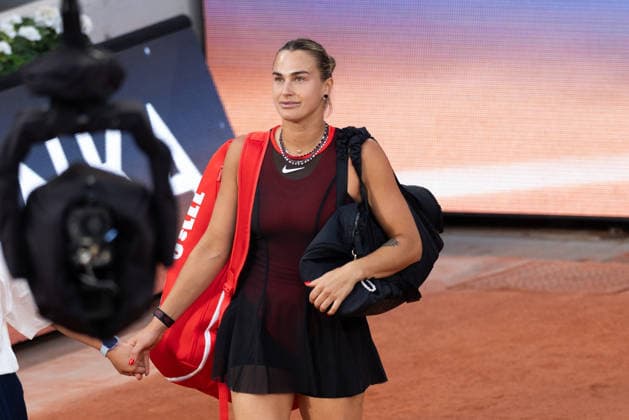 2026 French Open - Aryna Sabalenka Vs Naomi Osaka NB Aryna Sabalenka during the 2026 French Open at Roland Garros on June 01, 2026 in Paris, France. Photo by Nasser Berzane ABACAPRESS.COM  Copyright: xBerzanexNasser ABACAx