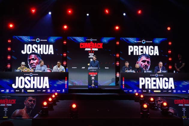 The Comeback Launch press conference, PK, Pressekonferenz Anthony Joshua v Kristian Prenga during the The Comeback Launch Press Conference, Anthony Joshua v Kristian Prenga ahead of summer showdown in Riyadh, Saudi Arabia at the Exhibition White City, London, England, United Kingdom on 1 June 2026 Credit: Dylan Hepworth Every Second Media Editorial use only. All images are copyright Every Second Media Limited. No images may be reproduced without prior permission. Copyright: xIMAGO EveryxSecondxMediax ESM-2020-0017 DylanxHepworthx xEveryxSecondxMediax