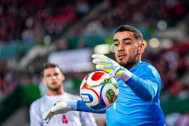 SOCCER - AUT vs TUN, test match VIENNA,AUSTRIA,01.JUN.26 - SOCCER - OEFB international test match, Austria vs Tunisia. Image shows Mouhib Chamakh (TUN).  GEPAxpictures xKevinxHackner