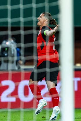 SOCCER - AUT vs TUN, test match VIENNA,AUSTRIA,01.JUN.26 - SOCCER - OEFB international test match, Austria vs Tunisia. Image shows the rejoicing of Marcel Sabitzer (AUT).  GEPAxpictures xPhilippxBrem