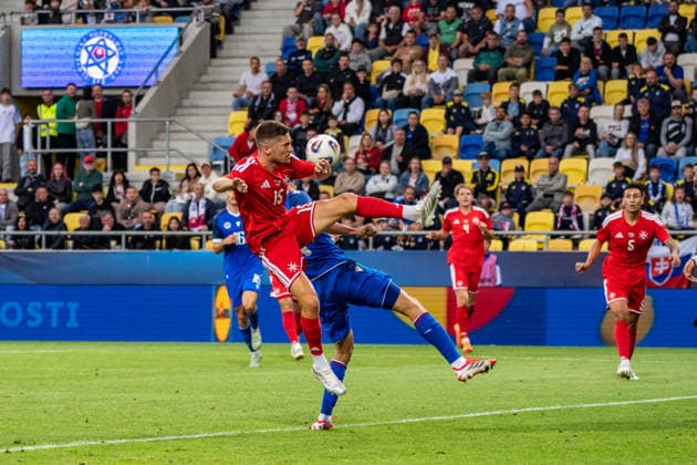 Slovakia v Malta - International Friendly, Länderspiel, Nationalmannschaft Match Myles Beerman of Malta plays during the international friendly match between Slovakia and Malta at MOL Arena in Dunajska Streda, Slovakia, on June 1, 2026. Dunajska Streda Slovakia  Copyright: xMatejxSaganx originalFilename:sagan-slovakia260601_npdHF.jpg