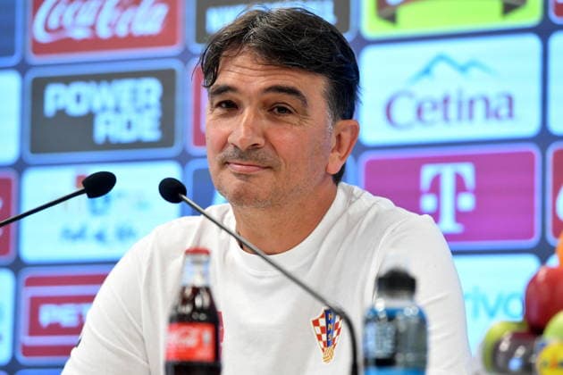Croatia, Rijeka, 010626. Croatian National Football Team Rijeka training camp, Rujevica. Croatian national football team press conference, PK, Pressekonferenz as part of final preparations for the upcoming World Cup. In the photo: Zlatko Dalic. Photo: Damir Skomrlj CROPIX Copyright: xxDamirxSkomrljx dalic_pasalic10-010626