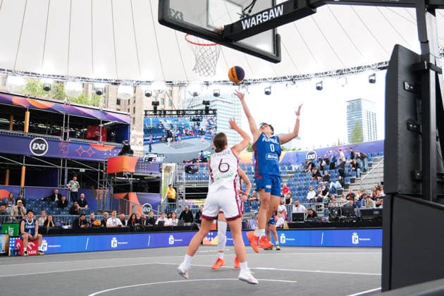 June 1, 2026, Warsaw, Masovian Voivodeship, Poland: PhilippinesÃ¢â‚¬â ¢ MIKKA CACHO (0) and LatviaÃ¢â‚¬â ¢s KETIJA VIHMANE (6) in action during a FIBA 3x3 Basketball World Cup womenÃ¢â‚¬â ¢s Pool C game between Latvia and Philippines in Warsaw, Poland. Basketball 2026: FIBA 3x3 World Cup WomenÃ¢â‚¬â ¢S Pool C: Latvia 14:11 Philippines  - ZUMAk204 20260601_zip_k204_018 Copyright: xRomanxKozielx