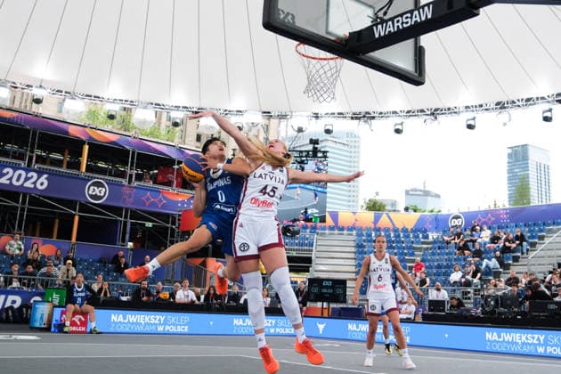 June 1, 2026, Warsaw, Masovian Voivodeship, Poland: PhilippinesÃ¢â‚¬â ¢ MIKKA CACHO (0) and LatviaÃ¢â‚¬â ¢s DIGNA STRAUTMANE (45) in action during a FIBA 3x3 Basketball World Cup womenÃ¢â‚¬â ¢s Pool C game between Latvia and Philippines in Warsaw, Poland. Basketball 2026: FIBA 3x3 World Cup WomenÃ¢â‚¬â ¢S Pool C: Latvia 14:11 Philippines  - ZUMAk204 20260601_zip_k204_019 Copyright: xRomanxKozielx