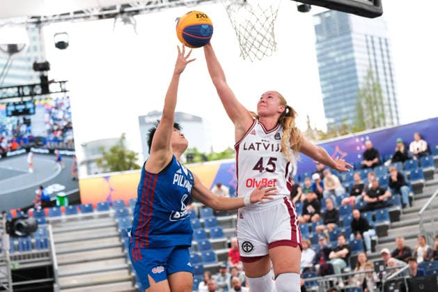 June 1, 2026, Warsaw, Masovian Voivodeship, Poland: PhilippinesÃ¢â‚¬â ¢ MIKKA CACHO (0) and LatviaÃ¢â‚¬â ¢s DIGNA STRAUTMANE (45) in action during a FIBA 3x3 Basketball World Cup womenÃ¢â‚¬â ¢s Pool C game between Latvia and Philippines in Warsaw, Poland. Basketball 2026: FIBA 3x3 World Cup WomenÃ¢â‚¬â ¢S Pool C: Latvia 14:11 Philippines  - ZUMAk204 20260601_zip_k204_021 Copyright: xRomanxKozielx