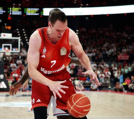 Johannes VOIGTMANN Muenchen , Mens Basketball Bundesliga, 2025 26, play off semi-final, second match, FC Bayern Muenchen Basketball vs Telekom Baskets Bonn, SAP Garden3, 01 06 26 Copyright: WolfgangxFehrmann