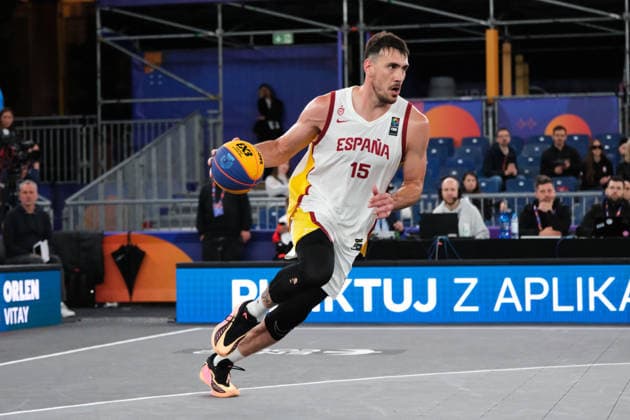June 1, 2026, Warsaw, Masovian Voivodeship, Poland: SpainÃ¢â‚¬â ¢s IVAN AURRECOECHEA (15) in action during a FIBA 3x3 Basketball World Cup menÃ¢â‚¬â ¢s Pool A game between Serbia and Spain in Warsaw, Poland. Warsaw Poland - ZUMAk204 20260601_zip_k204_121 Copyright: xRomanxKozielx