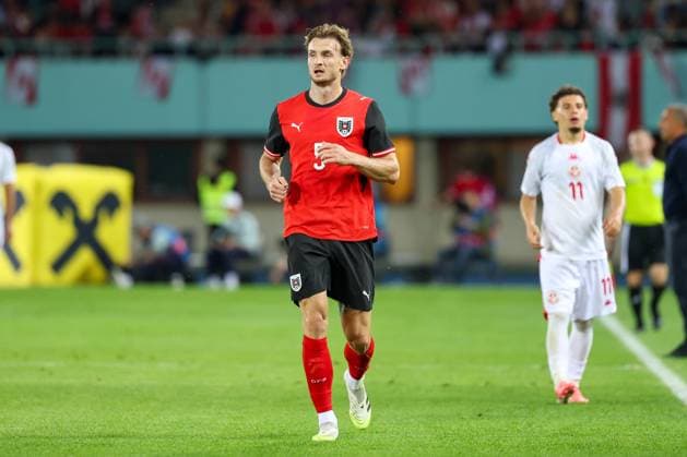 01. JUNE. 2026 – SOCCER – International Friendly, Länderspiel, Nationalmannschaft (MEN), Austria vs Tunisia Stefan Posch (Austria) is in action VIENNA VIENNA, AUSTRIA – Ernst-Happel-Stadion Ernst-Happel-Stadion AUSTRIA