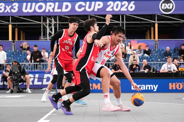 June 1, 2026, Warsaw, Masovian Voivodeship, Poland: ChinaÃ¢â‚¬â ¢s DIANLIANG ZHANG (6) and JapanÃ¢â‚¬â ¢s KENYA IGO (15) and RYO OZAWA (13) in action during a FIBA 3x3 Basketball World Cup menÃ¢â‚¬â ¢s Pool C game between China and Japan in Warsaw, Poland. Warsaw Poland - ZUMAk204 20260601_zip_k204_046 Copyright: xRomanxKozielx