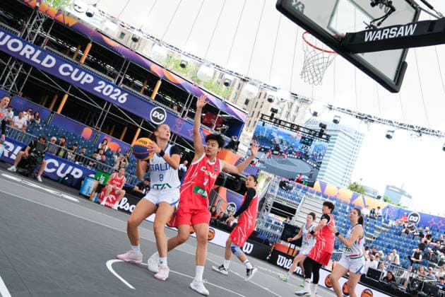 June 1, 2026, Warsaw, Masovian Voivodeship, Poland: ItalyÃ¢â‚¬â ¢s CATERINA GILLI (18) and ChinaÃ¢â‚¬â ¢s WENXIA LI (21) in action during a FIBA 3x3 Basketball World Cup womenÃ¢â‚¬â ¢s Pool C game between China and Italy in Warsaw, Poland. Warsaw Poland - ZUMAk204 20260601_zip_k204_041 Copyright: xRomanxKozielx