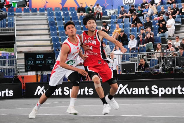 June 1, 2026, Warsaw, Masovian Voivodeship, Poland: JapanÃ¢â‚¬â ¢s YUKI NAKANISHI (24) and ChinaÃ¢â‚¬â ¢s PENGCHENG LU (9) in action during a FIBA 3x3 Basketball World Cup menÃ¢â‚¬â ¢s Pool C game between China and Japan in Warsaw, Poland. Warsaw Poland - ZUMAk204 20260601_zip_k204_025 Copyright: xRomanxKozielx