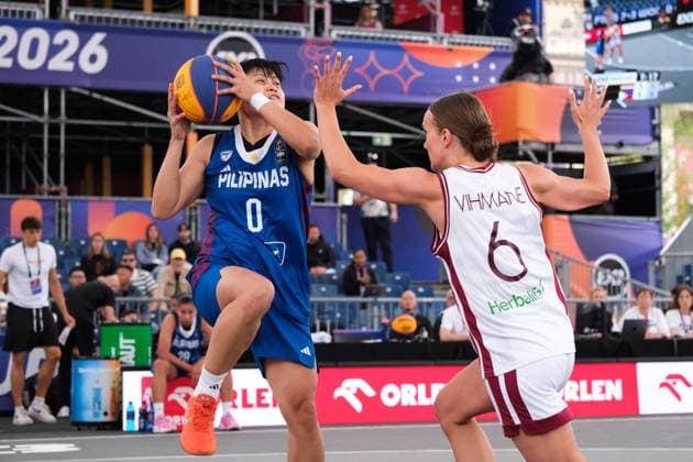 June 1, 2026, Warsaw, Masovian Voivodeship, Poland: PhilippinesÃ¢â‚¬â ¢ MIKKA CACHO (0) and LatviaÃ¢â‚¬â ¢s KETIJA VIHMANE (6) in action during a FIBA 3x3 Basketball World Cup womenÃ¢â‚¬â ¢s Pool C game between Latvia and Philippines in Warsaw, Poland. Warsaw Poland - ZUMAk204 20260601_zip_k204_015 Copyright: xRomanxKozielx