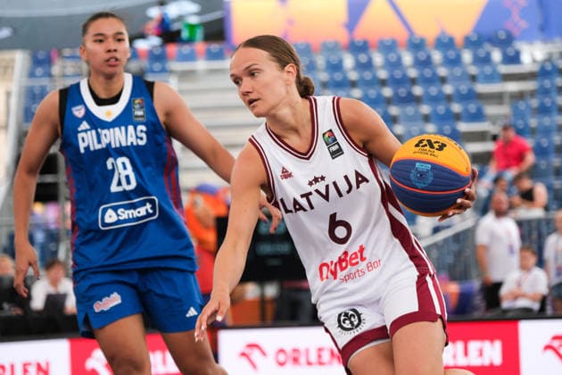 June 1, 2026, Warsaw, Masovian Voivodeship, Poland: LatviaÃ¢â‚¬â ¢s KETIJA VIHMANE (6) and PhilippinesÃ¢â‚¬â ¢ KACEY DELA ROSA (28) in action during a FIBA 3x3 Basketball World Cup womenÃ¢â‚¬â ¢s Pool C game between Latvia and Philippines in Warsaw, Poland. Warsaw Poland - ZUMAk204 20260601_zip_k204_007 Copyright: xRomanxKozielx