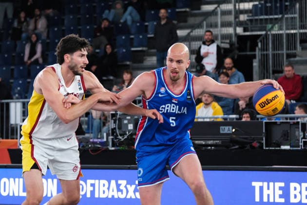 June 1, 2026, Warsaw, Masovian Voivodeship, Poland: SerbiaÃ¢â‚¬â ¢s NENAD NERANDZIC (5) and SpainÃ¢â‚¬â ¢s DIEGO DE BLAS (7) in action during a FIBA 3x3 Basketball World Cup menÃ¢â‚¬â ¢s Pool A game between Serbia and Spain in Warsaw, Poland. Basketball 2026: FIBA 3x3 World Cup MenÃ¢â‚¬â ¢S Pool A: Serbia 16:12 Spain  - ZUMAk204 20260601_zip_k204_113 Copyright: xRomanxKozielx