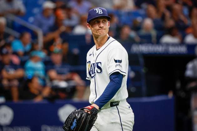 June 1, 2026, St. Petersburg, Florida, USA: Tampa Bay Rays pitcher Griffin Jax (22) reacts, after he retires the Detroit Tigers during the third inning at Tropicana Field on Monday, June 1, 2026, in St. Petersburg. Florida News - June 1, 2026  - ZUMAs70_ 20260601_zan_s70_038 Copyright: xJeffereexWoox