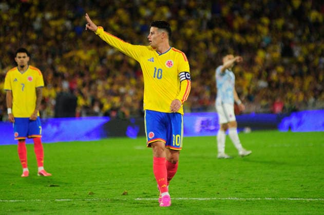 June 1, 2026, Bogota, Bogota D.C, Colombia: Colombia s James Rodriguez during the last friendly match between Colombia and Costa Rica in Bogota s El Campin Stadium, Colombia on June 1, 2026. Colombia V Costa Rica - Friendly Match Before FIFA World Cup, WM, Weltmeisterschaft, Fussball 2026  - ZUMAvp1_ 20260601_zia_vp1_033 Copyright: xSebastianxBarrosx